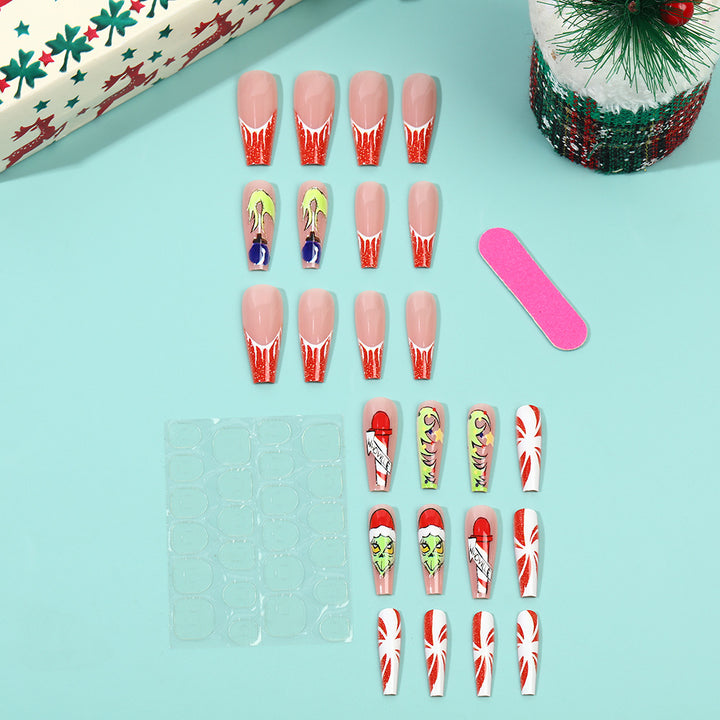 Creative Nail Art Set with Festive Christmas Motifs Stornfield