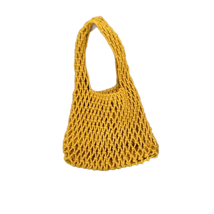Hand-knotted tote bag in modern design Stornfield