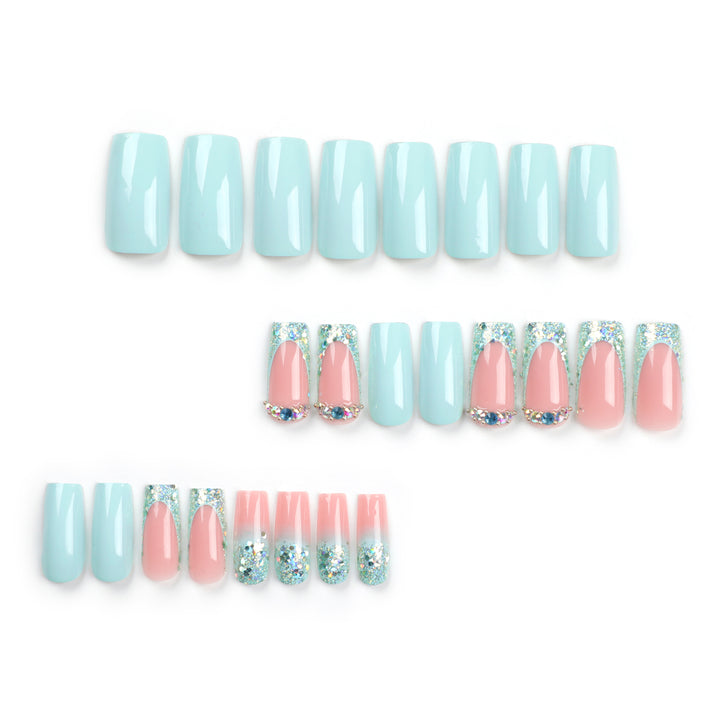 Sparkling nail art with creative rhinestone decorations Stornfield