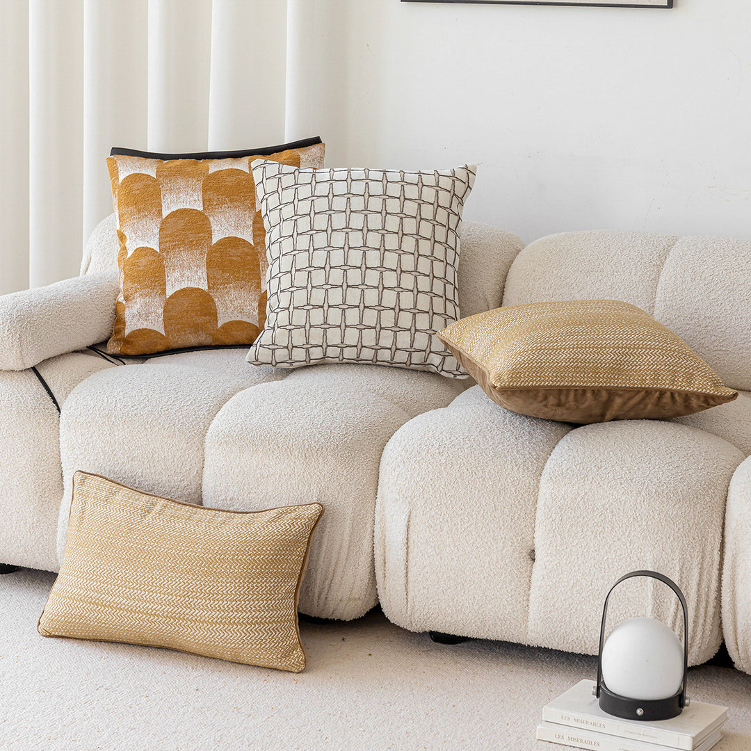 Stylish decorative pillow with modern geometric design