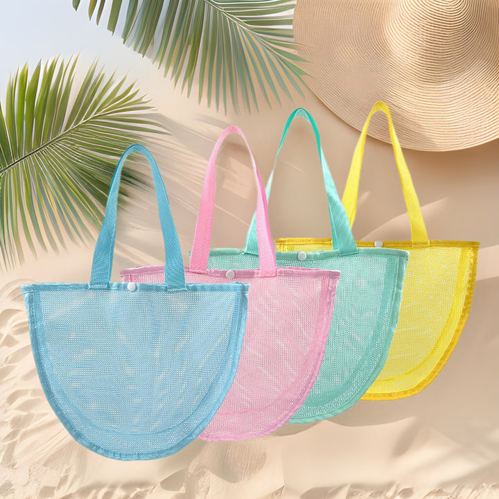 Durable mesh beach bag with wide straps Stornfield