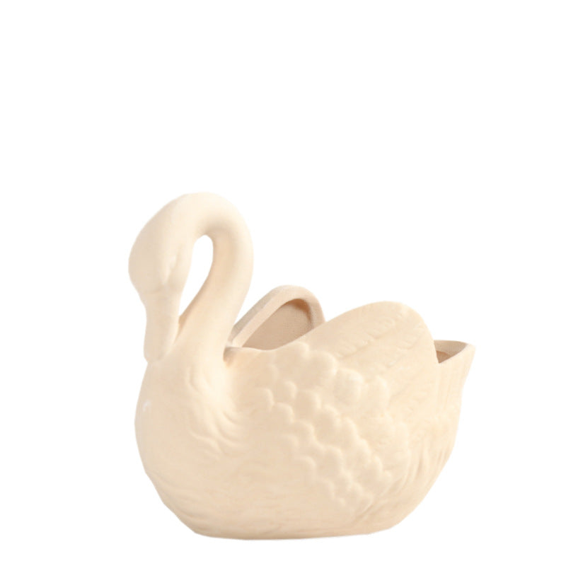 Decorative Ceramic Swan Planter Stornfeild