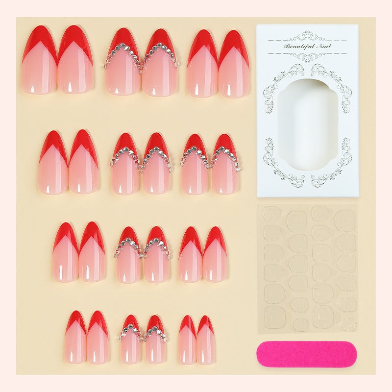 Artificial nail set with decorative accents Stornfield