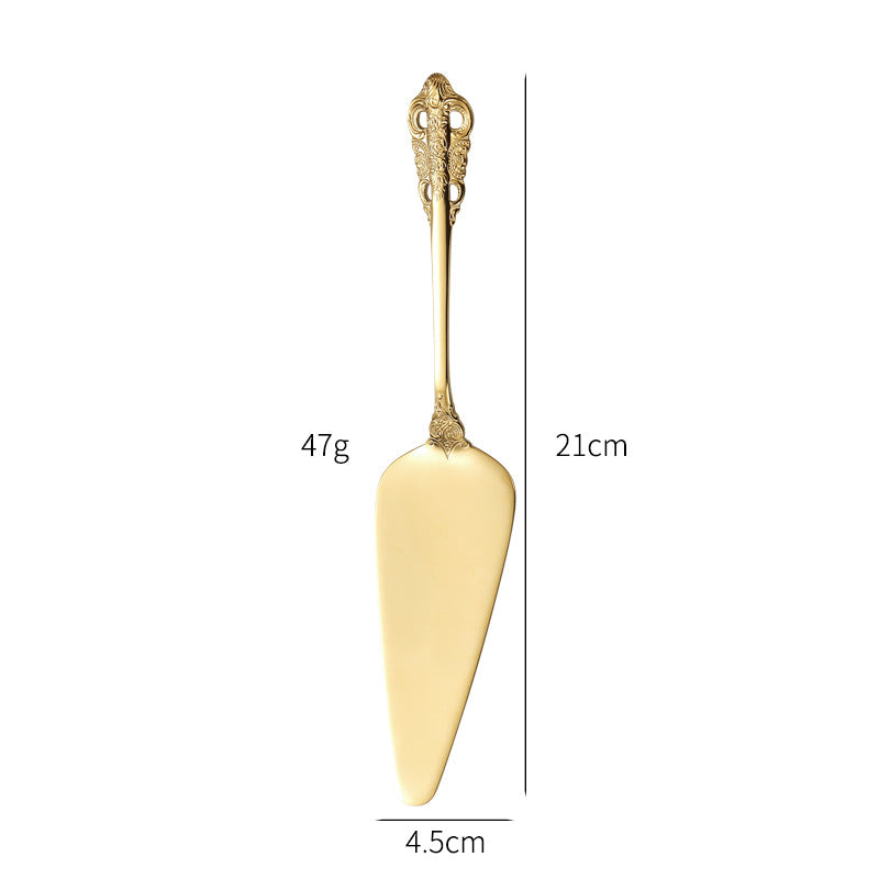 Elegant fish fork with artistic handle design Stornfield