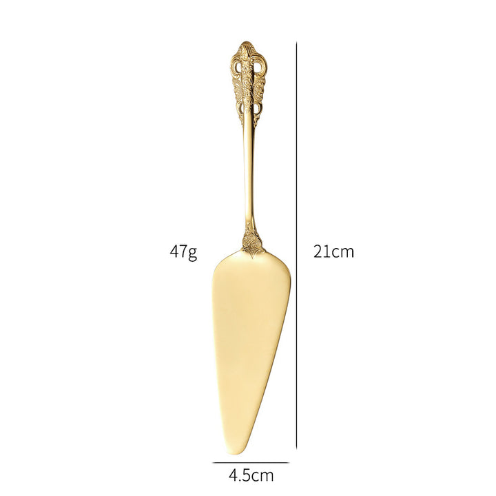 Elegant fish fork with artistic handle design Stornfield