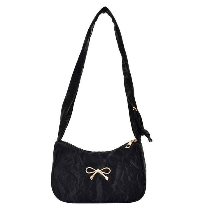 Elegant Bow-Embellished Shoulder Bag