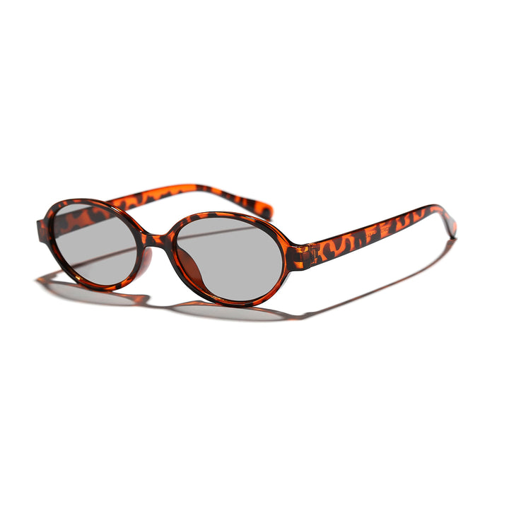 Women's fashionable oval sunglasses with animal pattern Stornfield