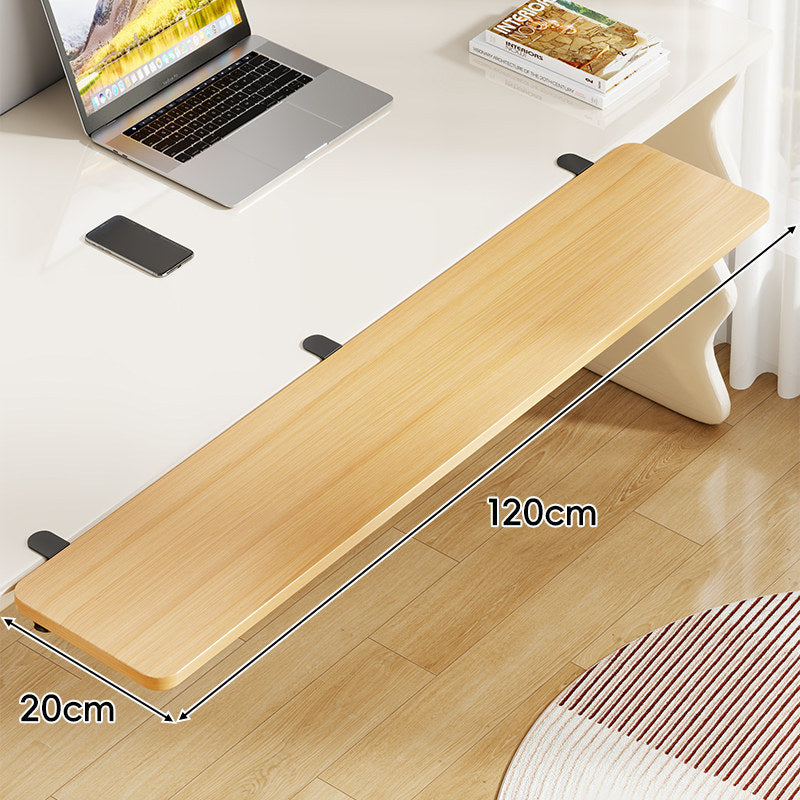 Under-Desk Sliding Keyboard Tray and Desk Extender with Smooth Glide Mount