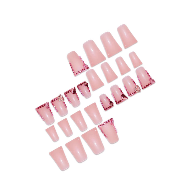 Decorative Rhinestone-Accent Press-On Nails Stornfield