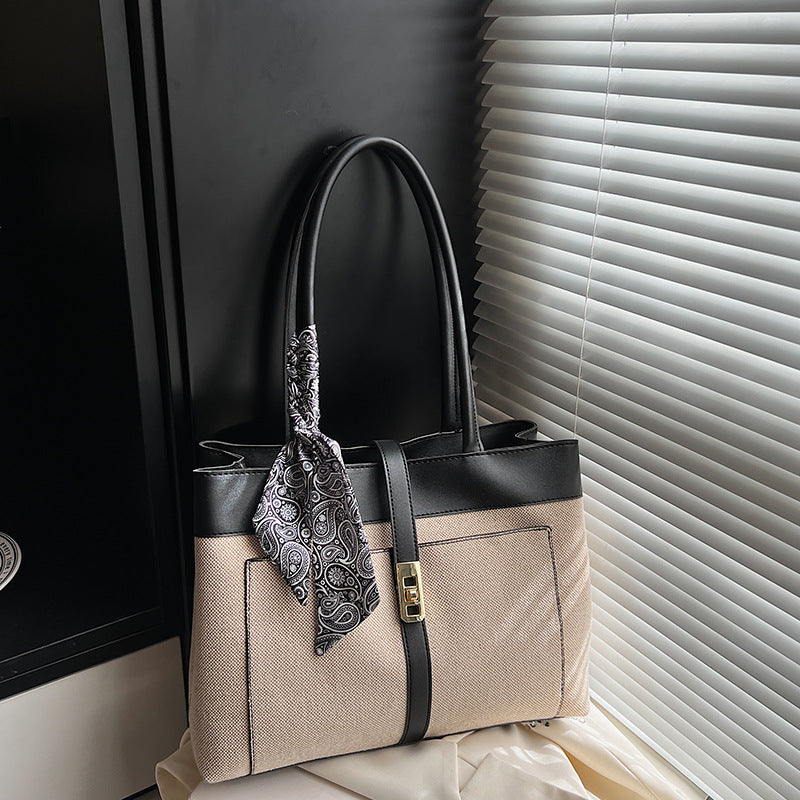Elegant Multi-Pocket Handheld Tote Bag