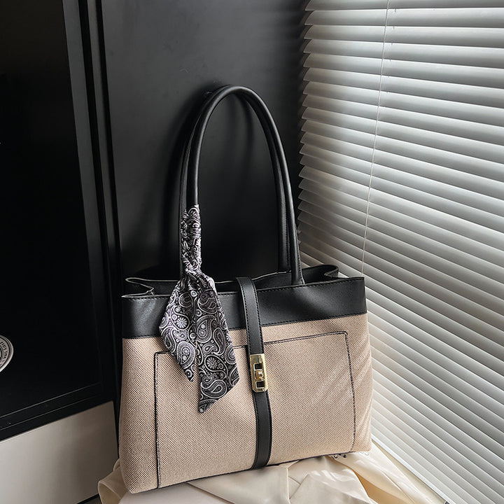 Elegant Multi-Pocket Handheld Tote Bag