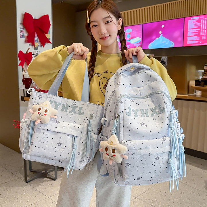Stylish Star-Printed Backpack Stornfield 1791205378