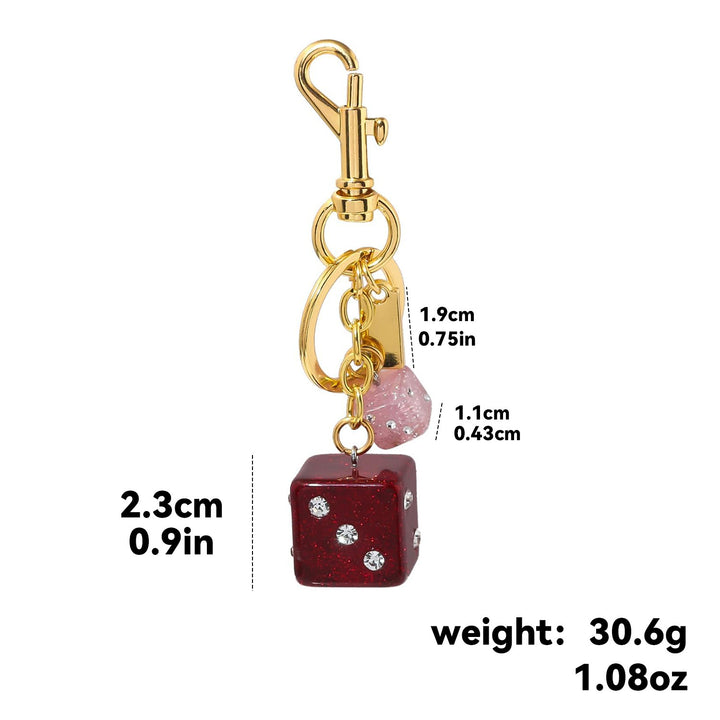 Keychain with Colorful Dice Stornfield