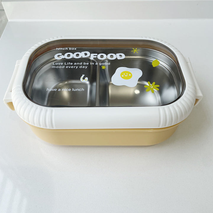 Dual-Section Leak-Proof Lunch Box