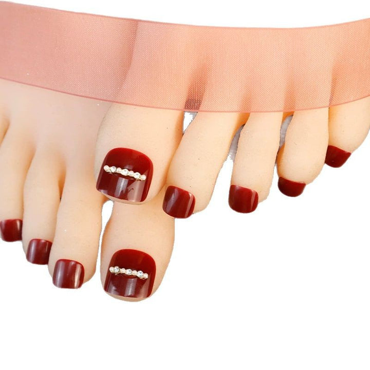 Decorative Press-On Toenail Art Set Stornfield
