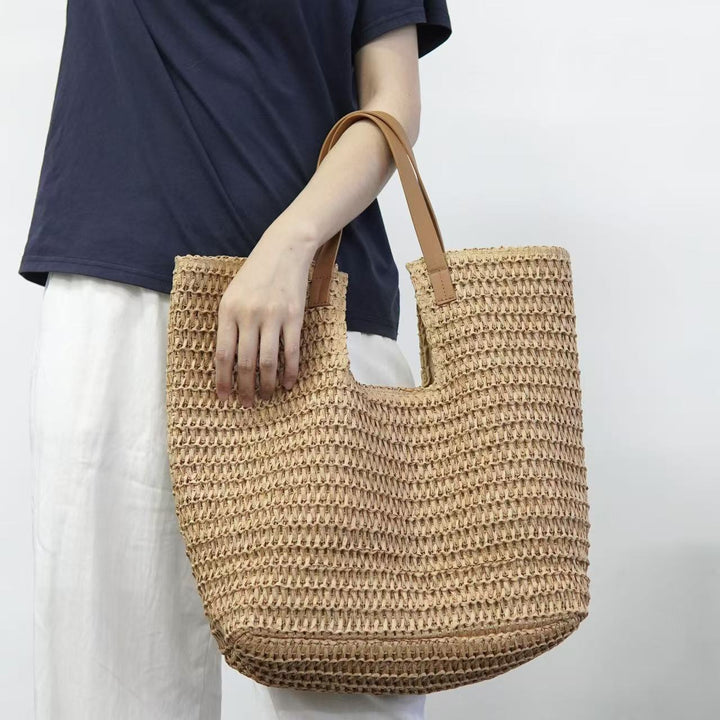 Spacious straw beach bag Stornfield