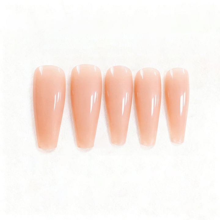 Elegant Glossy Acrylic Nail Extensions Stornfield