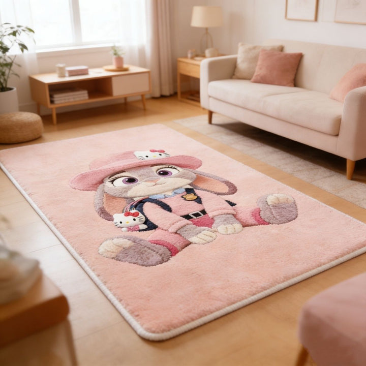 Cartoon Character Plush Area Rug