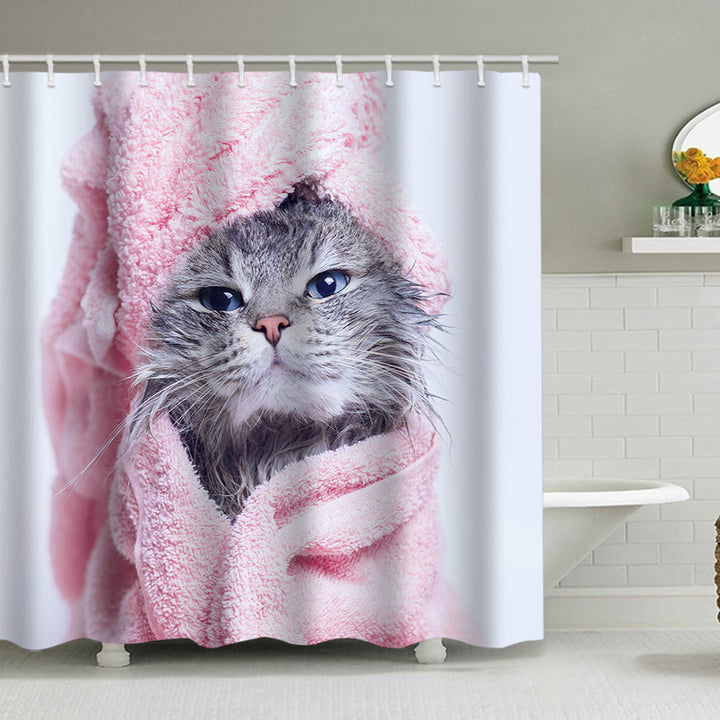 Artistic Dog Illustration Shower Curtain Stornfield