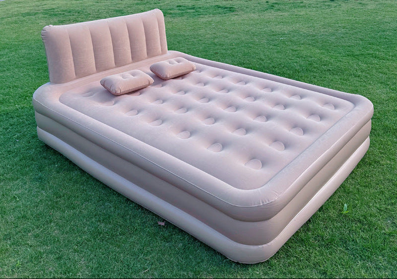 single self-inflating air mattress with built-in electric pump and integrated inflatable pillow Stornfield