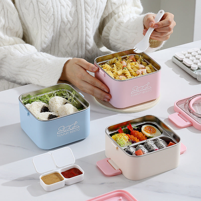 Portable Multi-Compartment Lunch Carrier