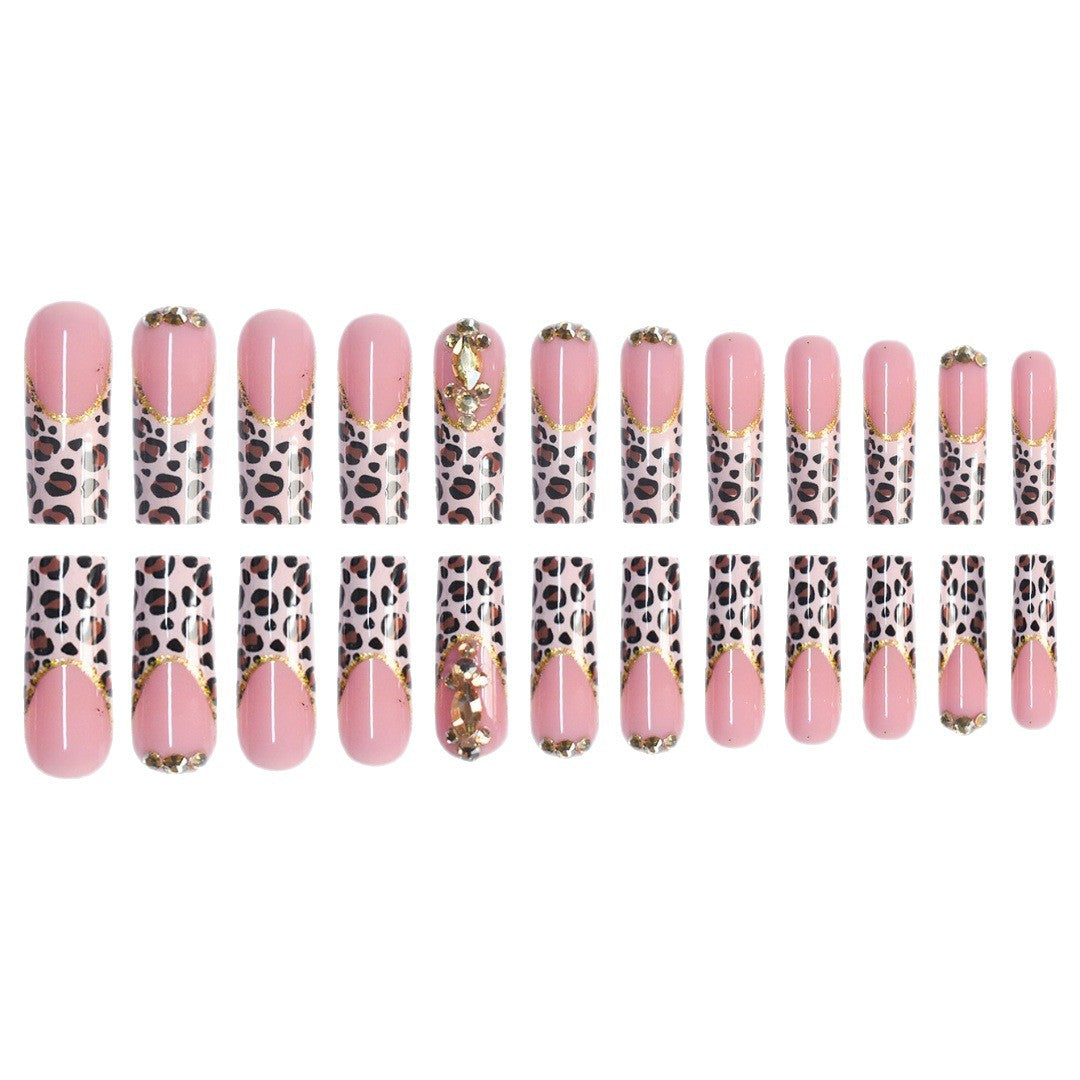 Artistic Leopard Print Press-On Nail Design Stornfield