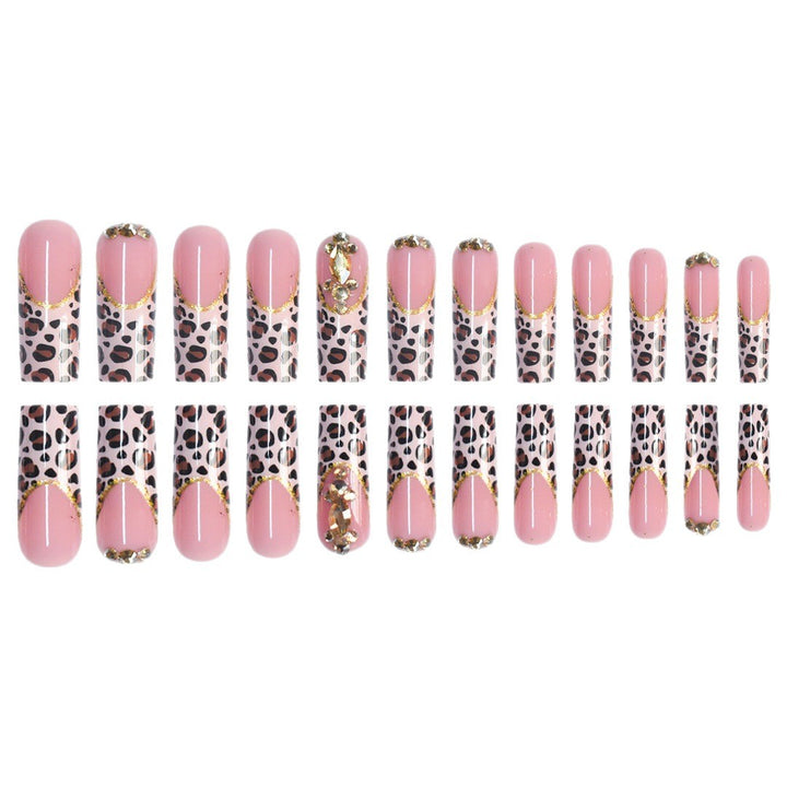 Artistic Leopard Print Press-On Nail Design Stornfield