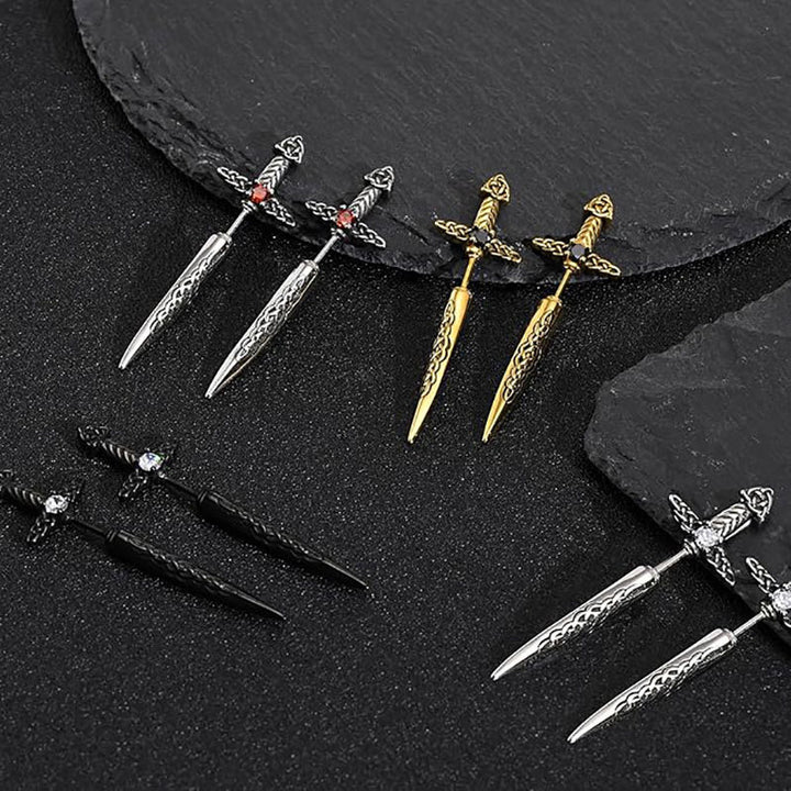 Gothic Sword-Shaped Earrings Stornfield