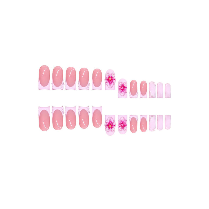 Decorative Floral Press-On Nail Extensions Stornfield