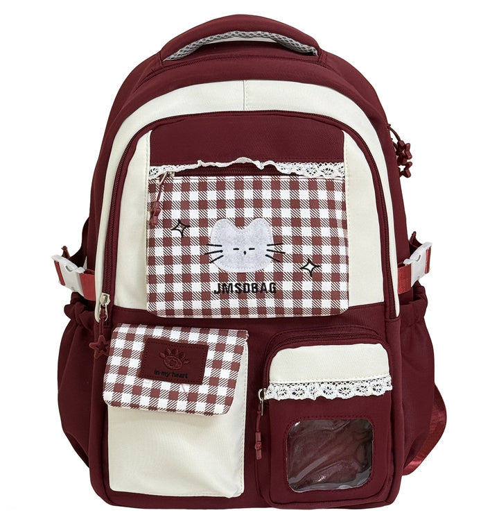 Playful Patterned Cat Design School Backpack Stornfield