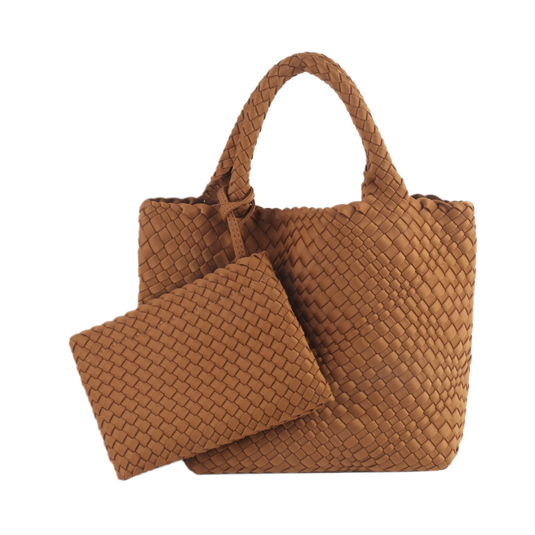 Braided Handbag with Removable Clutch Stornfield