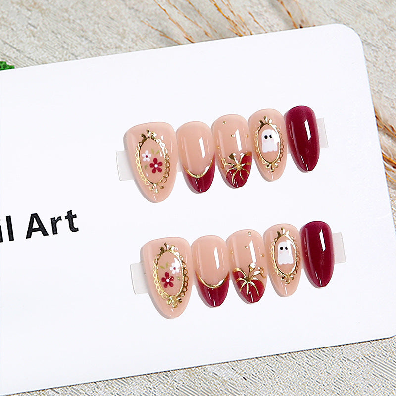 Artful nail tips with autumn design Stornfield
