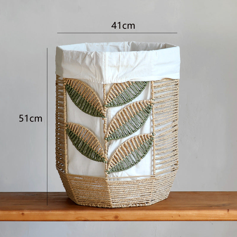 Storage basket with plant design Stornfield
