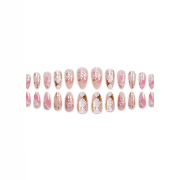 Floral Elegant Press-On Nail Art Set Stornfield