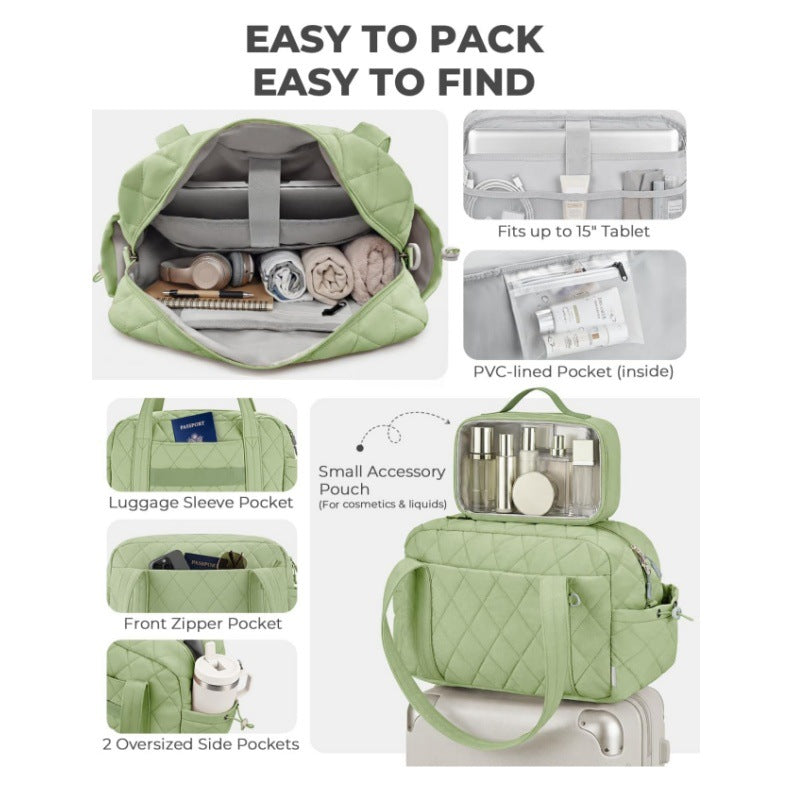 Cosmetic Travel Bag with Transparent Organizer Stornfield