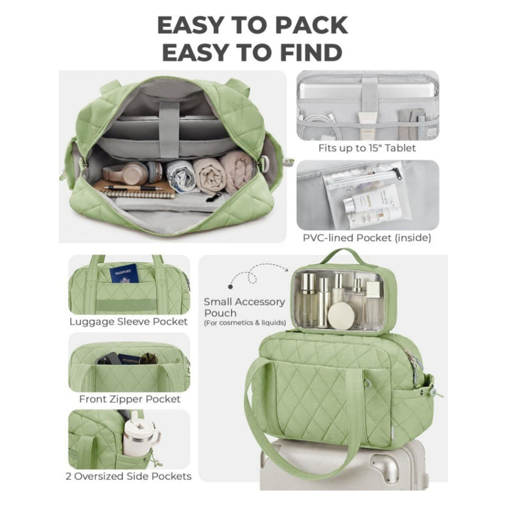 Cosmetic Travel Bag with Transparent Organizer Stornfield