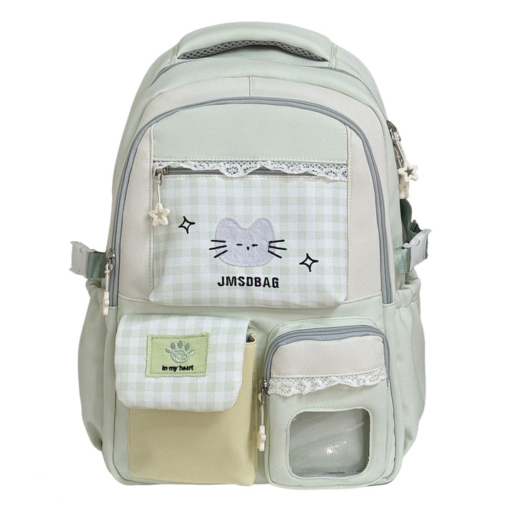Playful Patterned Cat Design School Backpack Stornfield