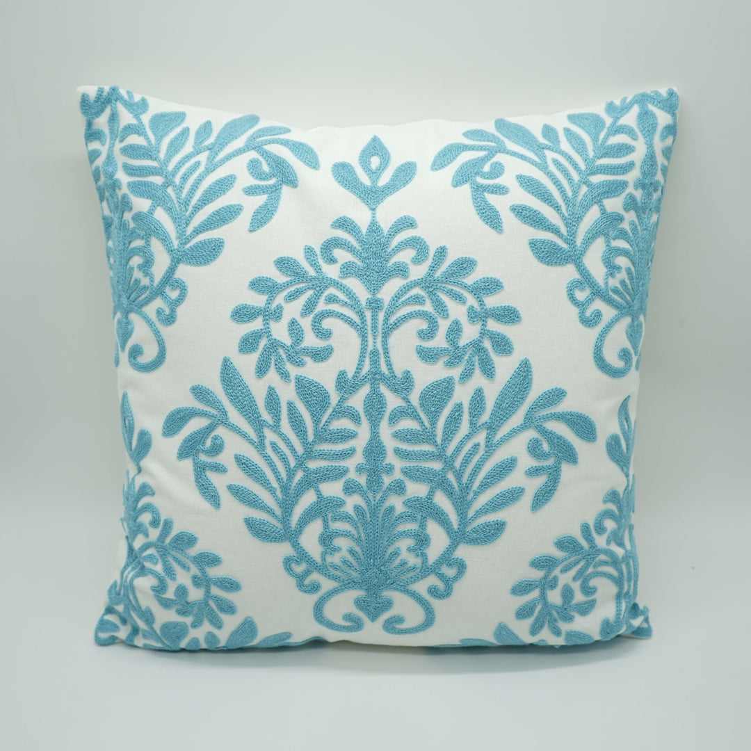 Embroidered Flower Cushion