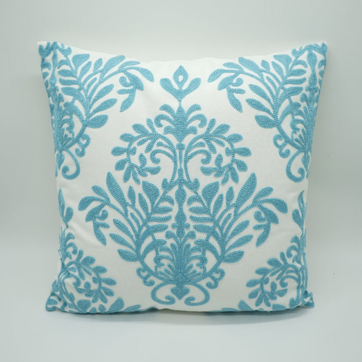 Embroidered Flower Cushion