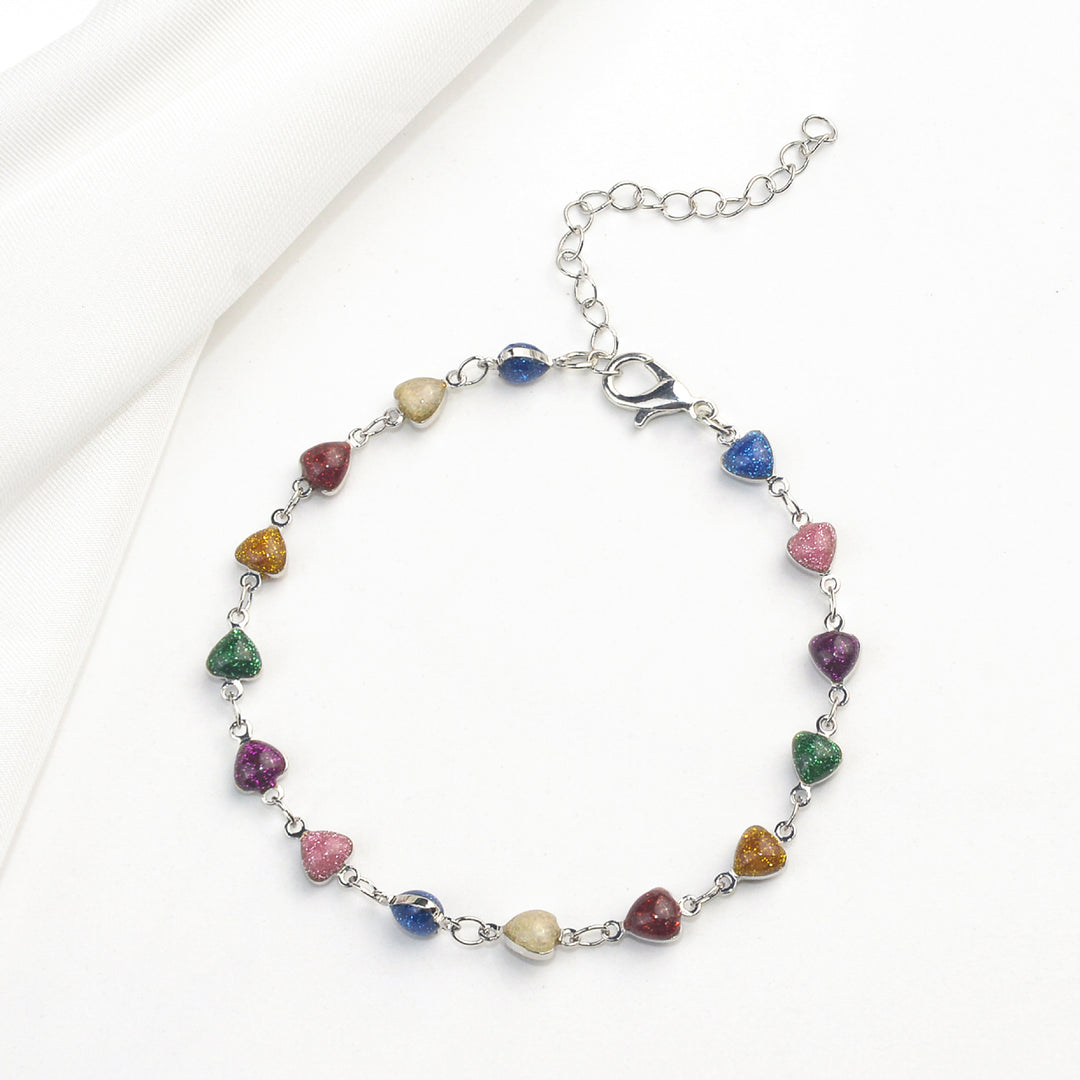 Heart-Shaped Beaded Anklet Stornfield
