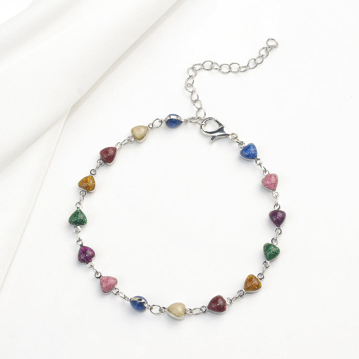 Heart-Shaped Beaded Anklet Stornfield