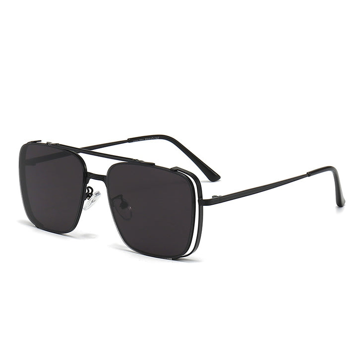 Women's fashionable square sunglasses with elegant metal frame Stornfield