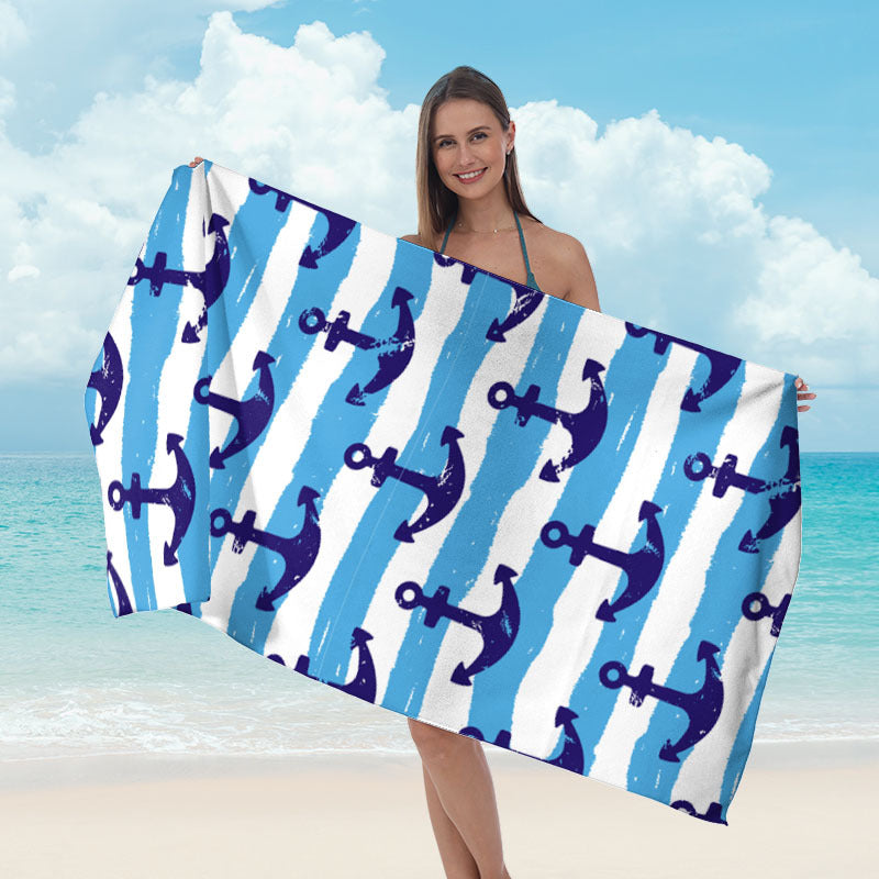 Beach towel with artistic underwater motif Stornfield