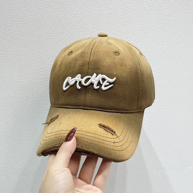 Men's Distressed Front Embroidered Baseball Cap Stornfield