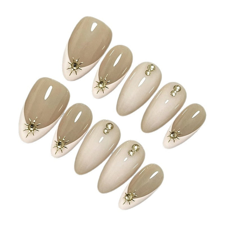 Nail set with elegant design elements and glamorous accents Stornfield