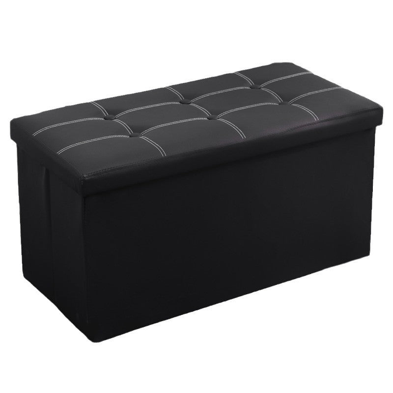 Versatile Leather Storage Ottoman Stornfield