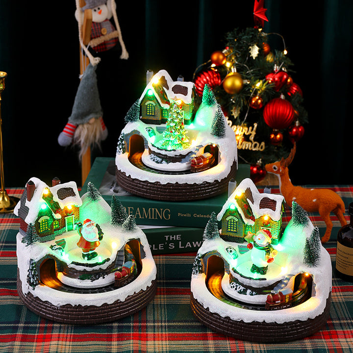 Illuminated Christmas village figure Stornfield