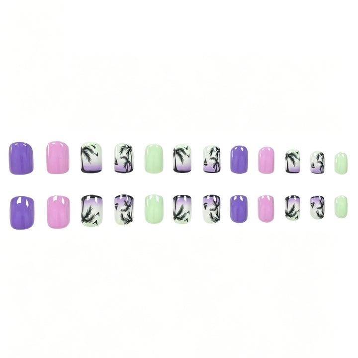 Summer-Themed Acrylic Nail Art Enhancements Stornfield