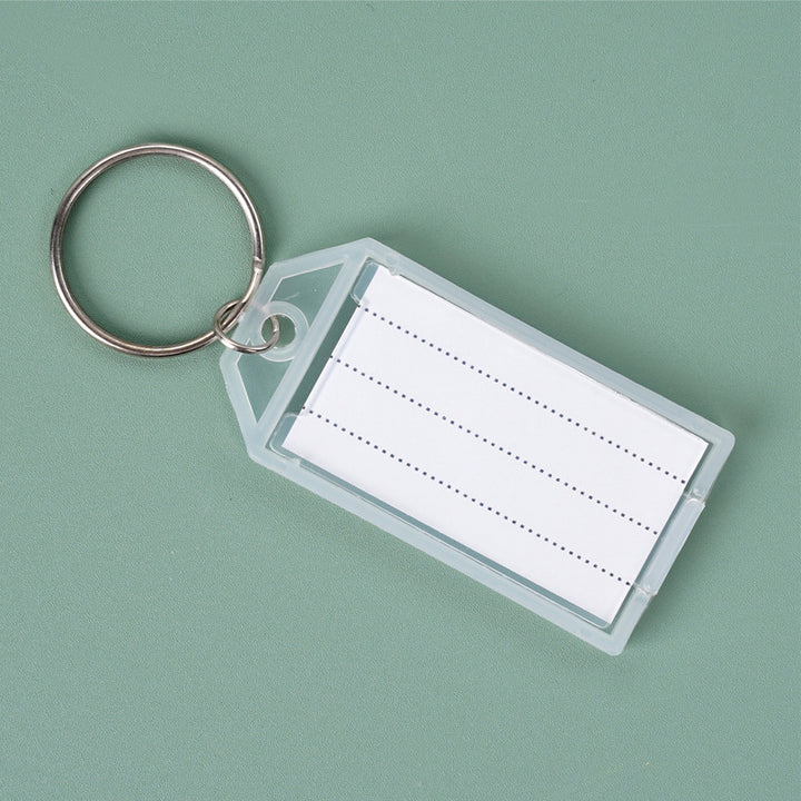 Unisex keychain with reusable label field Kalsten