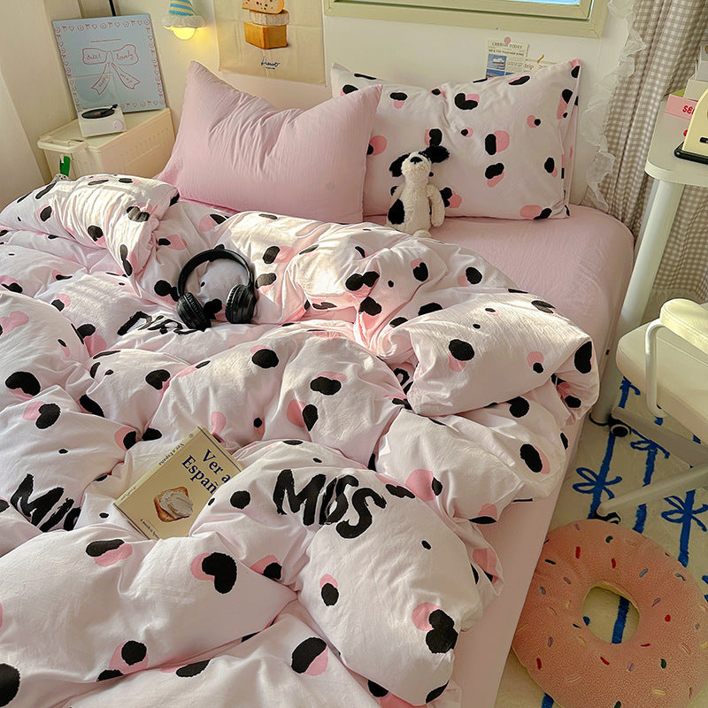 Floral Patterned Quilted Duvet Cover